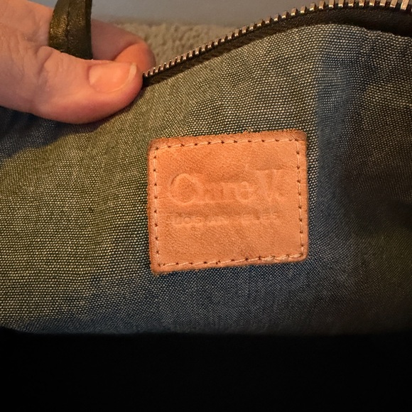 Clare V Brown Snakeskin-Print Tote Bag - Picture 4 of 5